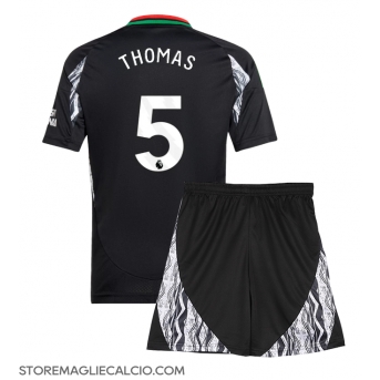 Arsenal Thomas Partey #5 Maglia Gara Trasferta Repliche 2024-25 Bambino